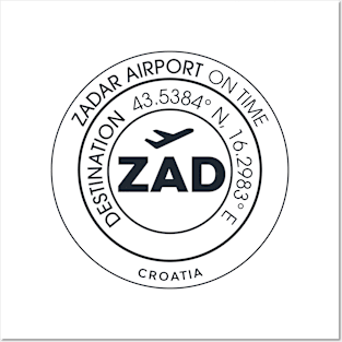 ZADAR airport ZAD Posters and Art